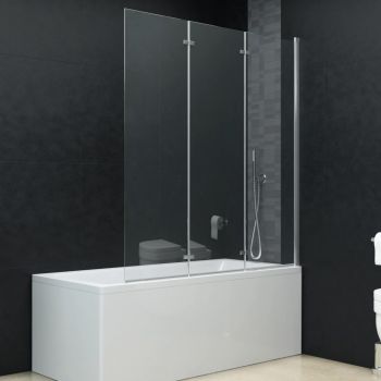 Cabină de duș pliabilă, 3 panouri, 130 x 138 cm, ESG
