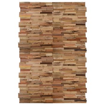 Panouri placare pereți, 20 buc., lemn de tec reciclat, 2 m²