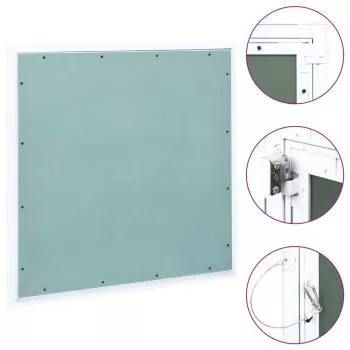Trapă de acces din gips-carton, cadru de aluminiu, 500 x 500 mm