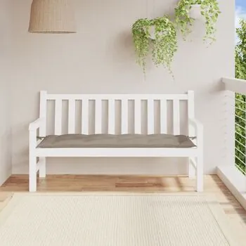  Pernă bancă de grădină, gri taupe, 150x50x7 cm, material oxford