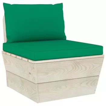 Set 2 bucati perne pentru canapea din paleti, verde