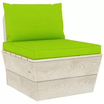 Set 2 bucati perne pentru canapea din paleti, verde deschis