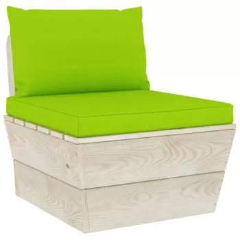  Perne pentru canapea din paleți, 2 buc., verde aprins, textil