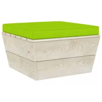  Pernă de taburet din paleți, verde aprins, material textil