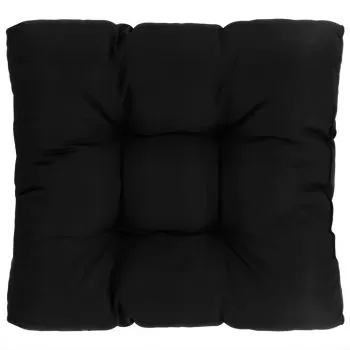Perna de scaun de gradina, negru, 80 x 80 x 12 cm