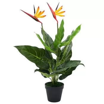 Planta artificiala Strelitzia Reginae Pasarea paradisului 66 cm, multicolor, 66 cm