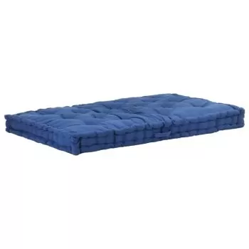 Perna podea canapea din paleti, albastru deschis, 120 x 80 x 10 cm