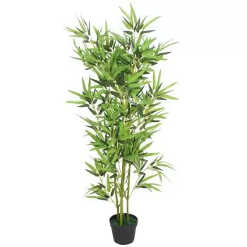 Bambus artificial cu ghiveci 120 cm, verde, 120 cm