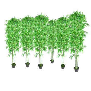 Set 6 decorațiuni plante bambus artificiale