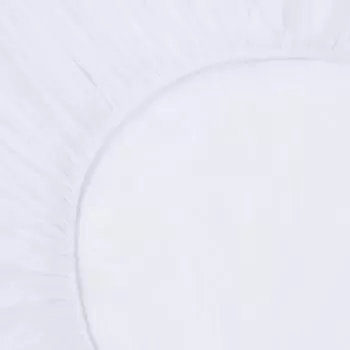 Cearsafuri cu elastic impermeabile 2 buc. alb 140x200 cm bumbac, alb, 140 x 200 cm