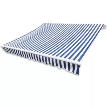 Panza copertina albastru & alb 4 x 3 m (cadrul nu este inclus), albastru si alb, 400 x 300 cm