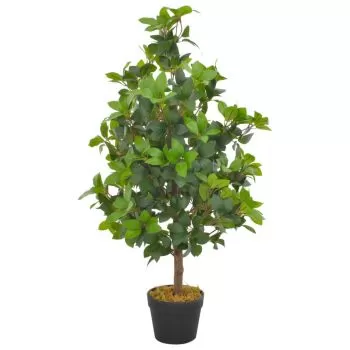Planta artificiala dafin cu ghiveci, verde, 90 cm