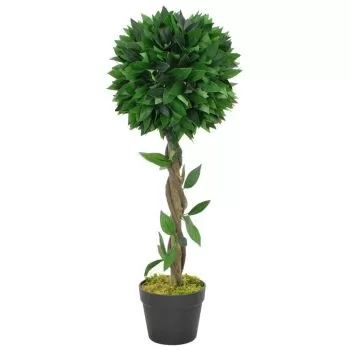 Planta artificiala dafin cu ghiveci, verde, 70 cm