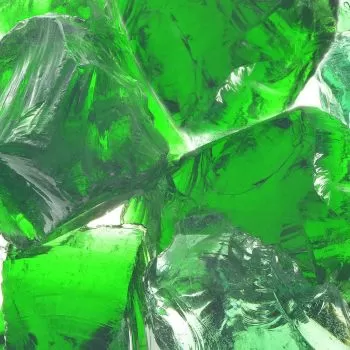 Pietre gabion sticla 60-120 mm 25 kg, verde