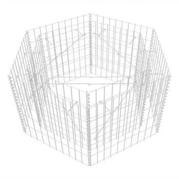 Strat înălțat gabion hexagonal, 100 x 90 x 50 cm