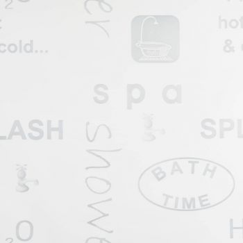 Roleta perdea de dus Imprimeu Splash, gri, 80 x 240 cm