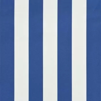 Copertina retractabila, albastru si alb, 400 x 150 cm