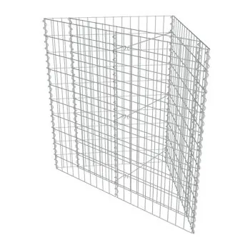 Strat înălțat gabion, 75x75x100 cm, oțel galvanizat