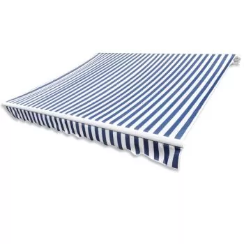 Panza de copertina, albastru si alb, 500 x 300 cm