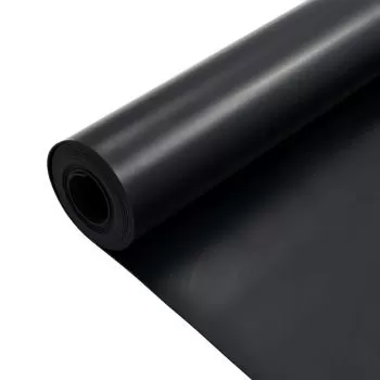 Covor de cauciuc anti-alunecare, negru, 1.2 x 5 m/2 mm