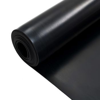 Covor de cauciuc anti-alunecare, negru, 1.2 x 5 m/3 mm