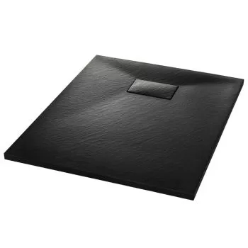 Cadita de dus, negru, 90 x 70 cm