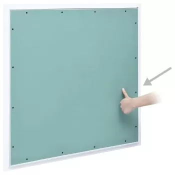 Trapă de acces din gips-carton, cadru de aluminiu, 500 x 500 mm