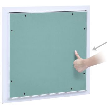 Trapă de acces din gips-carton, cadru de aluminiu, 200 x 200 mm