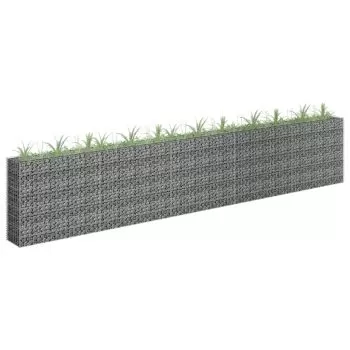  Strat înălțat gabion, 450 x 30 x 90 cm, oțel inoxidabil