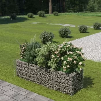  Strat înălțat gabion, 180 x 50 x 50 cm, oțel galvanizat