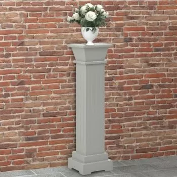  Suport de plante clasic formă stâlp pătrat gri 17x17x66 cm MDF