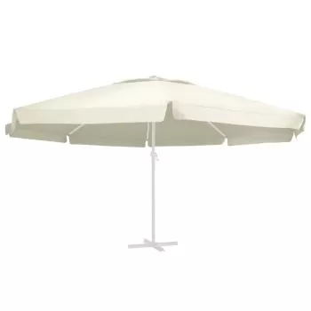 Panza de schimb umbrela de soare de gradina nisipiu 600 cm, nisip, Φ 600 cm