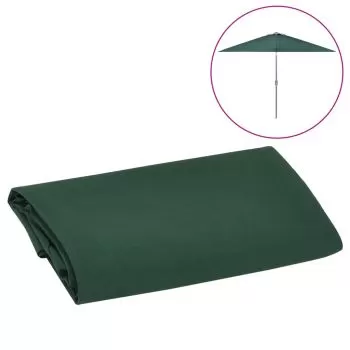 Panza de schimb umbrela de soare de gradina, verde, 300 cm