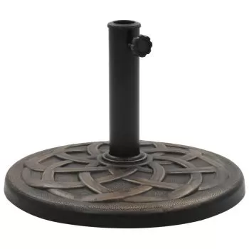  Suport umbrelă de soare, bronz, 11 kg, polirășină, rotund