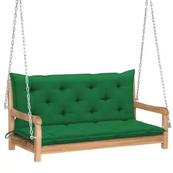 Balansoar cu perna verde, verde, 120 x 60 x 57.5 cm