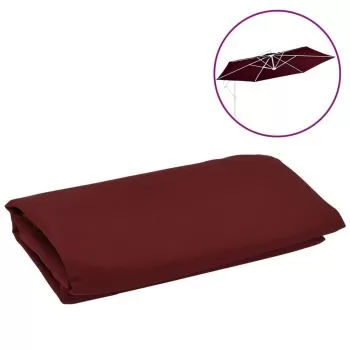 Panza de schimb umbrela de soare consola, rosu bordo, 350 cm