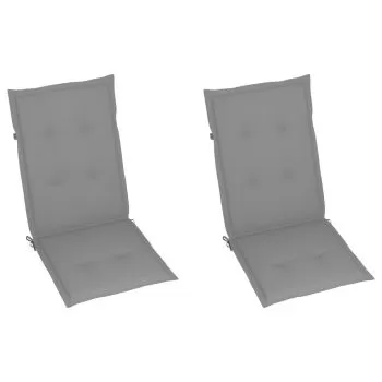 Perne scaun de gradina, gri, 120 x 50 x 3 cm