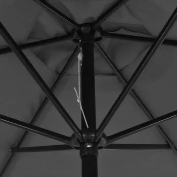 Umbrelă de soare de exterior, stâlp din metal, 300 cm, antracit
