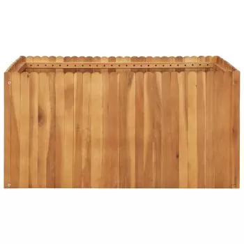 Strat înălțat de grădină, 100x100x50 cm, lemn masiv de acacia