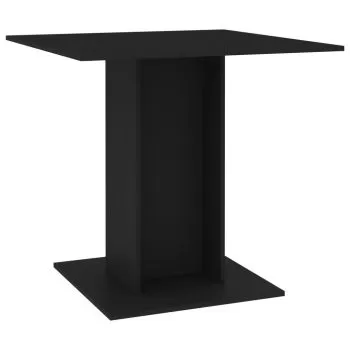 Masa de bucatarie, negru, 80 cm