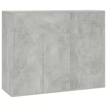 Servanta, gri beton, 88 x 30 x 70 cm