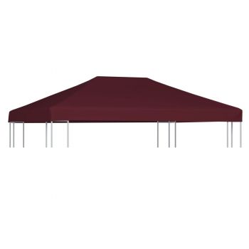 Acoperiș pentru pavilion, 310 g/m², roșu bordo, 3 x 4 m