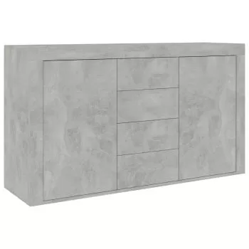 Servanta, gri beton, 120 x 36 x 69 cm