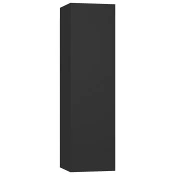 Dulap TV, negru, 30.5 x 30 x 110 cm
