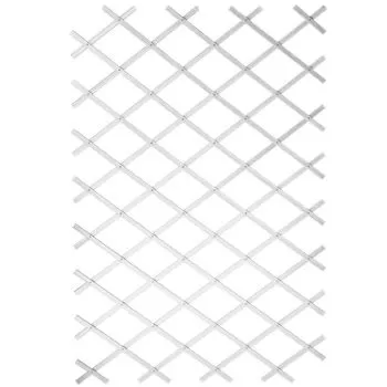 Gard de gradina tip Trellis, alb, 100 x 200 cm