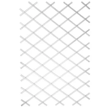 Gard de gradina tip Trellis, alb, 50 x 150 cm