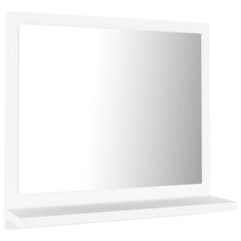 Oglindă de baie, alb, 40 x 10.5 x 37 cm, PAL
