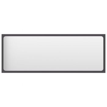 Oglindă de baie, gri, 100x1.5x37 cm, PAL