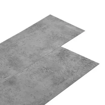 Placi de pardoseala autoadezive, maro ciment, 5.02 m²