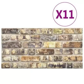 Set 11 bucati panouri de perete 3d, multicolor, 50 cm